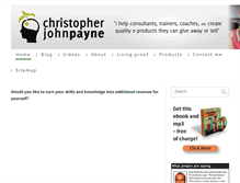 Tablet Screenshot of christopherjohnpayne.com